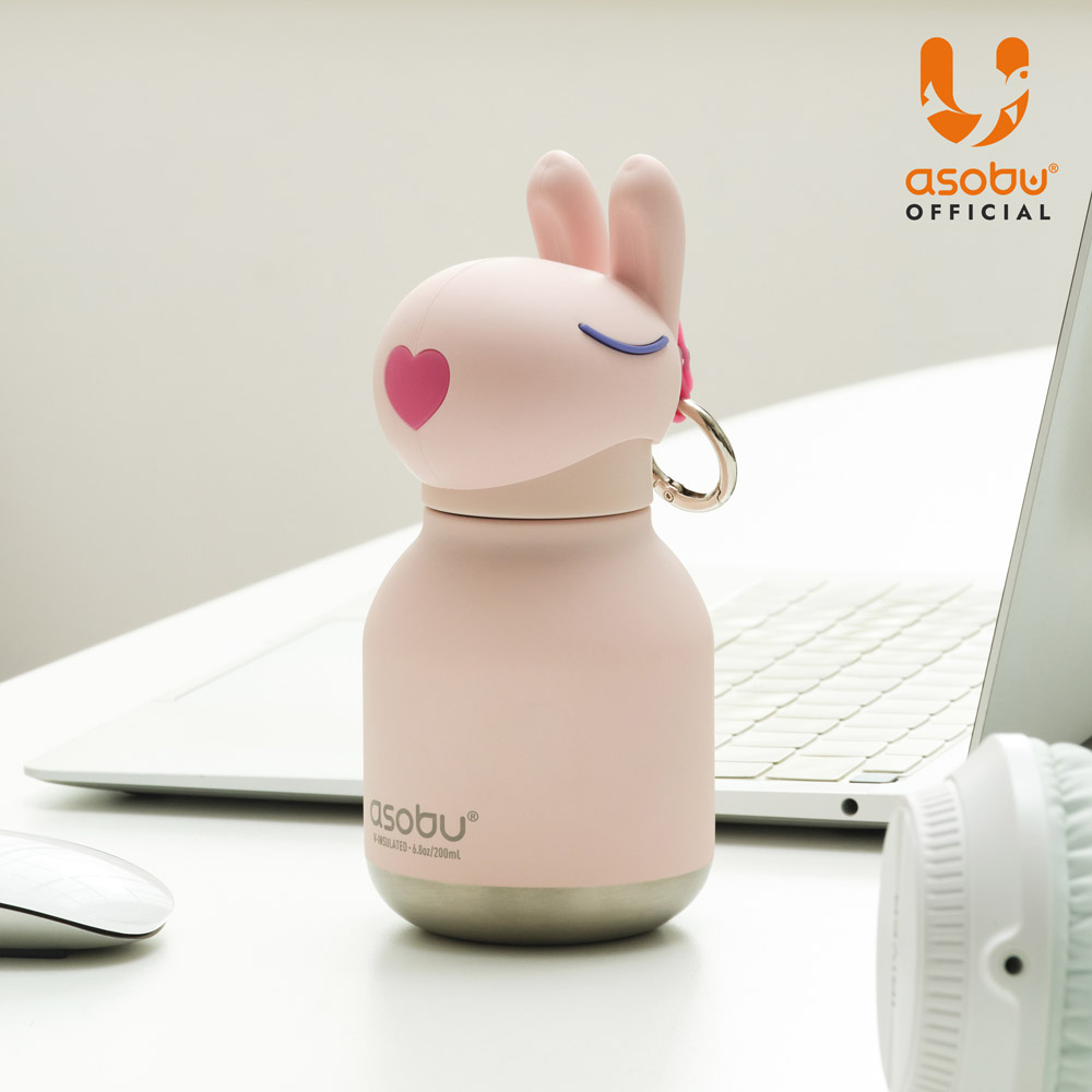 아소부 스테인레스 보온보냉 키링 텀블러 미니 베스티 200ml, 버니 - 상세 이미지 2