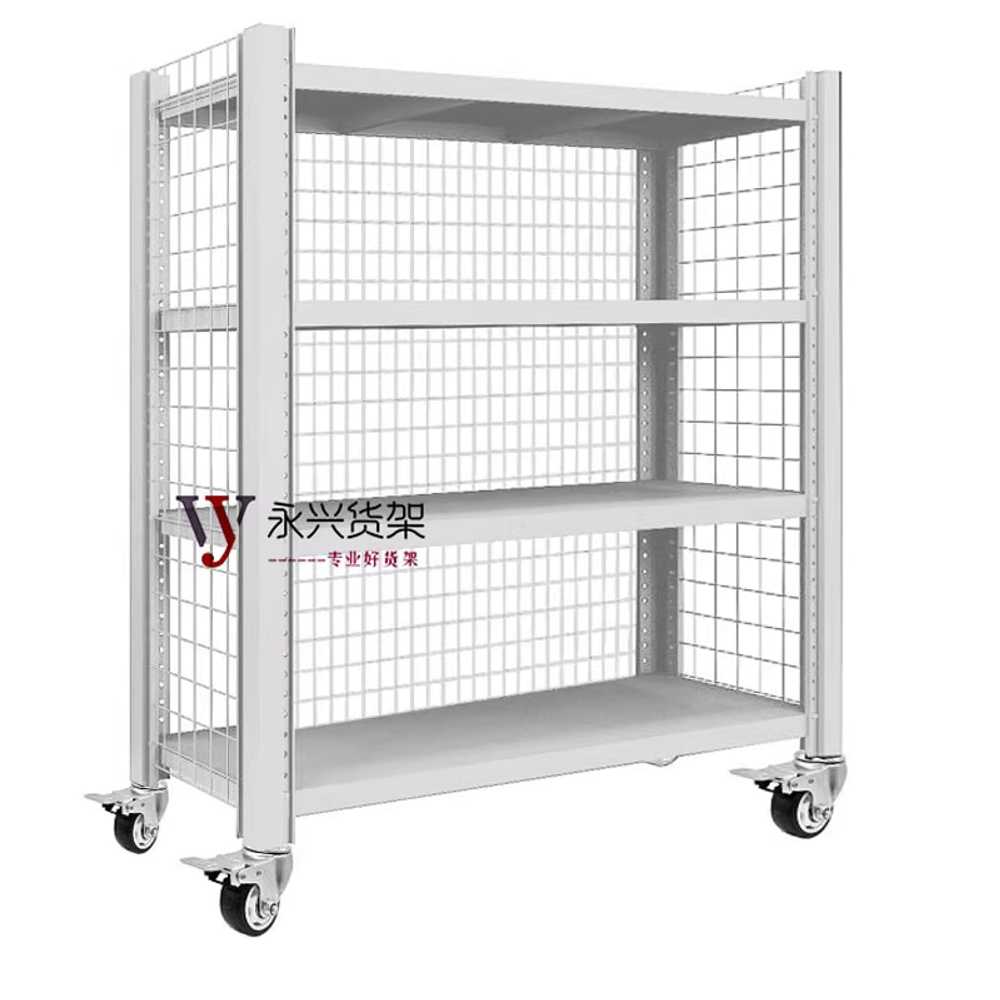 이동식 고릴라랙 앵글 창고 철제선반 메쉬 거실 검은 블랙 100x40x150cm 4단 - 상세 이미지 2