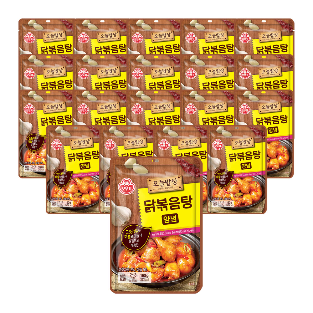 오뚜기 오늘밥상 닭볶음탕 양념 160g, 20개 - 상품 이미지