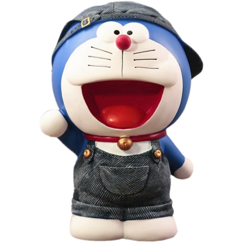 도라에몽 저금통 낙하 방지 대용량 동전 보관 귀여운 피규어 특대형 - 상품 이미지
