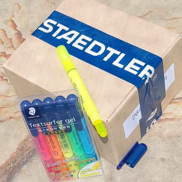 스테들러 고체형광펜 Textsurfer gel 5색Set 10개/입 - 상품 이미지