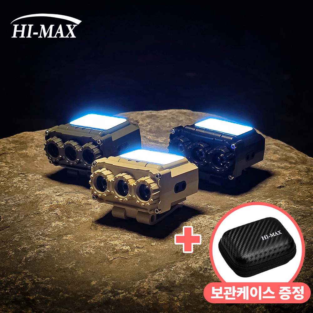 하이맥스 초경량 LED 헤드랜턴 CL-X3 캡라이트 충전식 C타입 등산 낚시 캠핑 모션센서