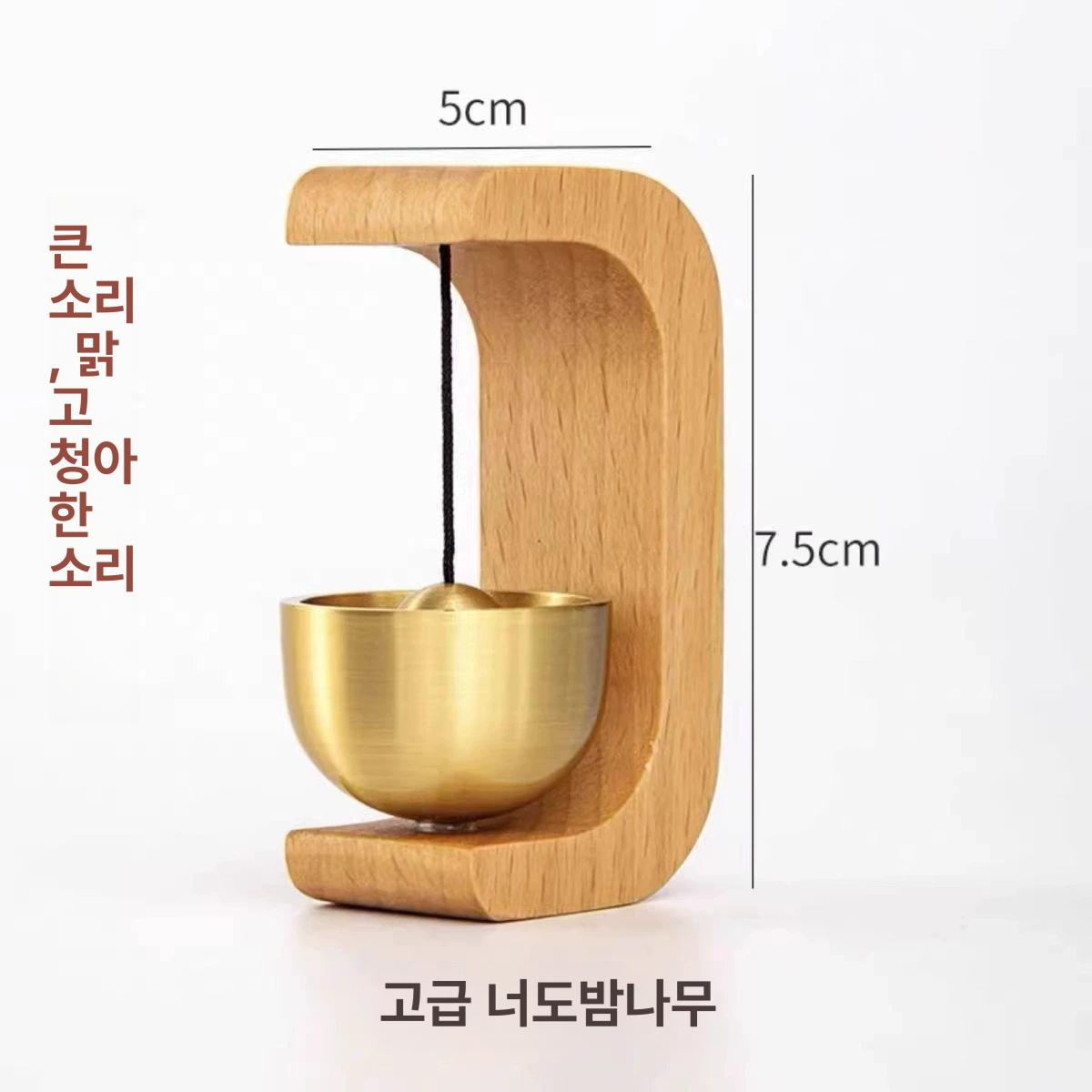 가정용 도파민 우드 입구 문벨 문고리 문고정 문장식 비치우드 1개 - 상품 이미지