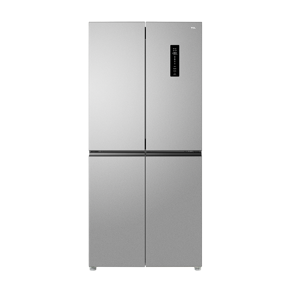 TCL 428L 4도어 냉장고, TRF-460WEXPKRS  정면 제품 사진