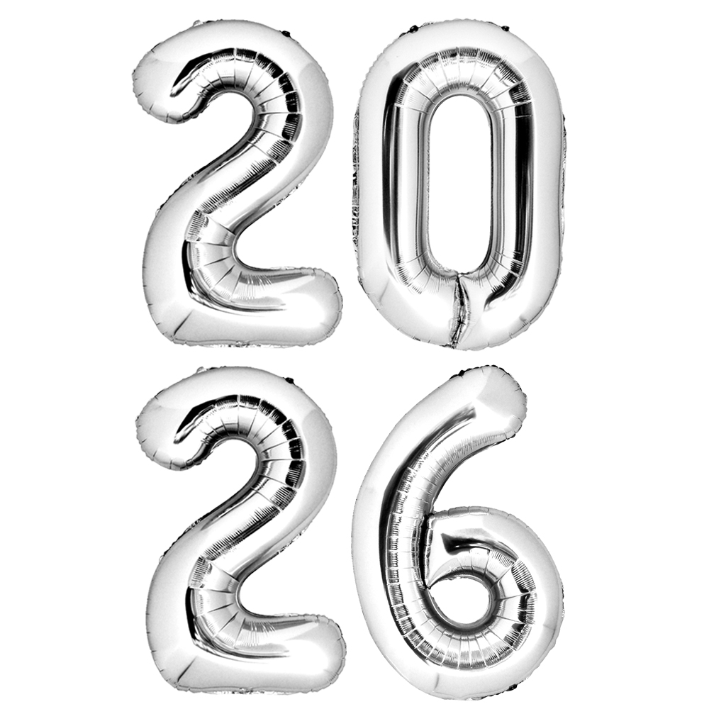 숫자은박풍선(대)실버2026패키지 - 상품 이미지