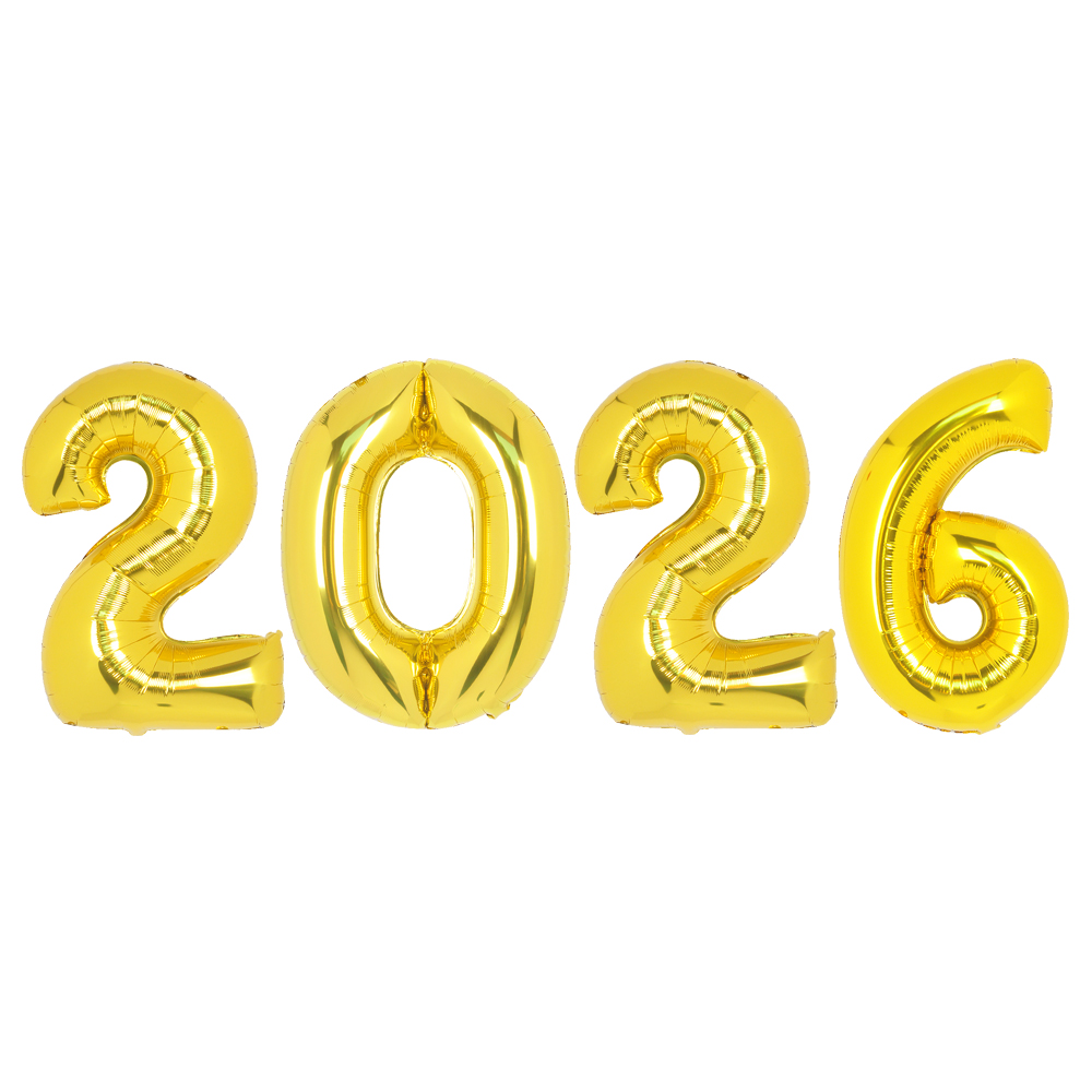 숫자은박풍선(중)골드2026패키지 - 상품 이미지