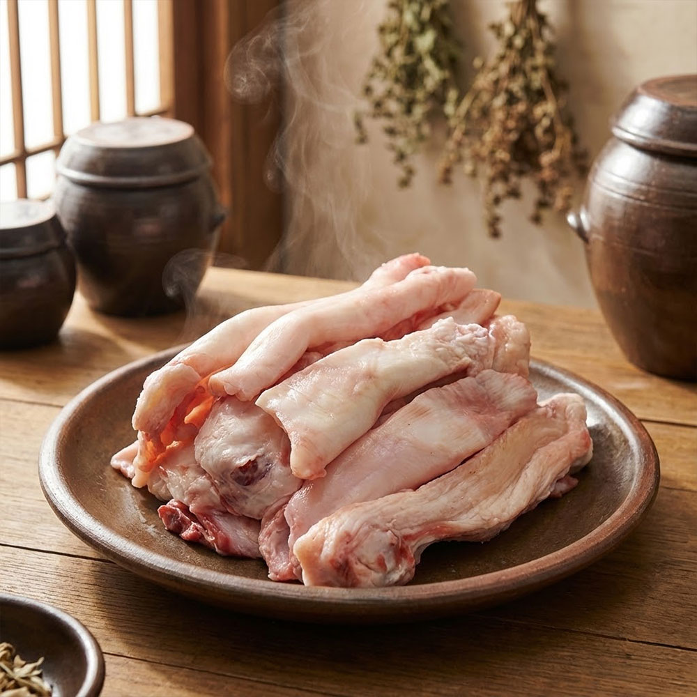 허우적 1++ 한우 스지 1kg 탕 수육용 - 상품 이미지