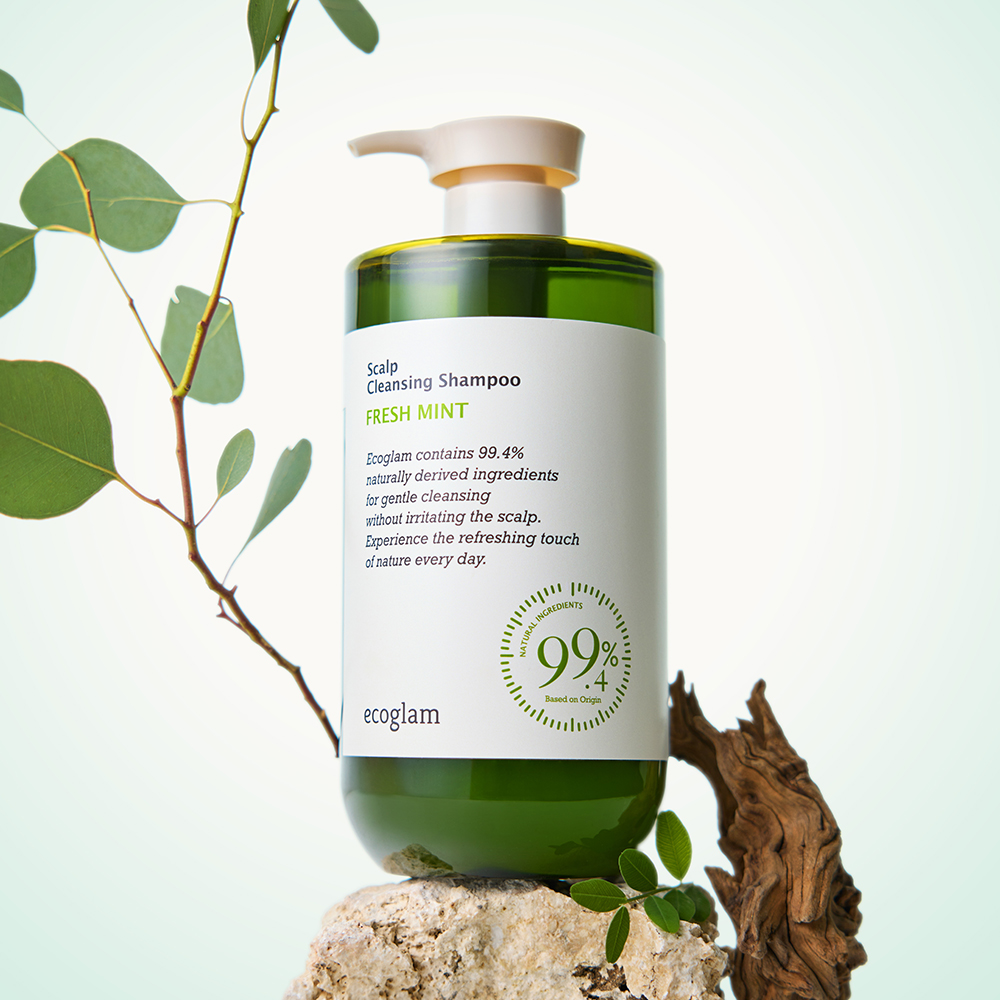[1+1] 에코글램 에코글램 스칼프 두피 클렌징 단백질 천연 샴푸 1000ml  프레쉬 민트,시트러스