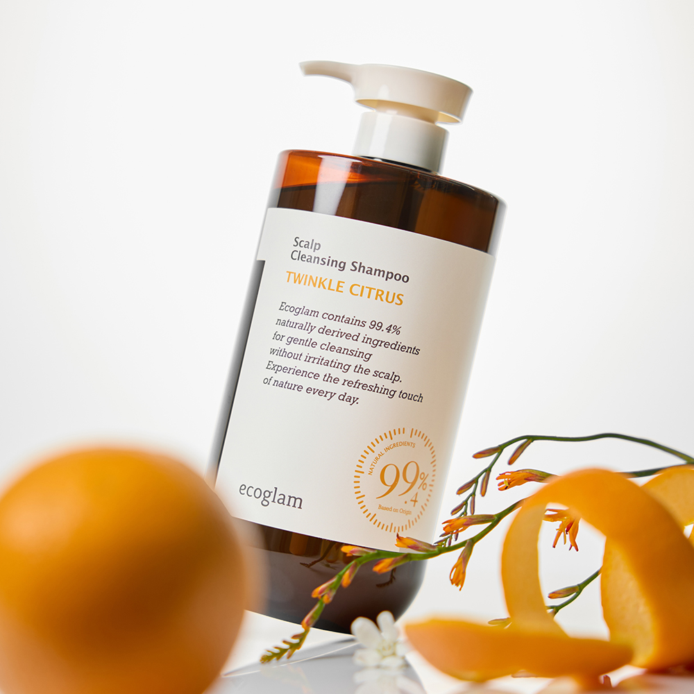 [1+1] 에코글램 에코글램 스칼프 두피 클렌징 단백질 천연 샴푸 1000ml  프레쉬 민트,시트러스