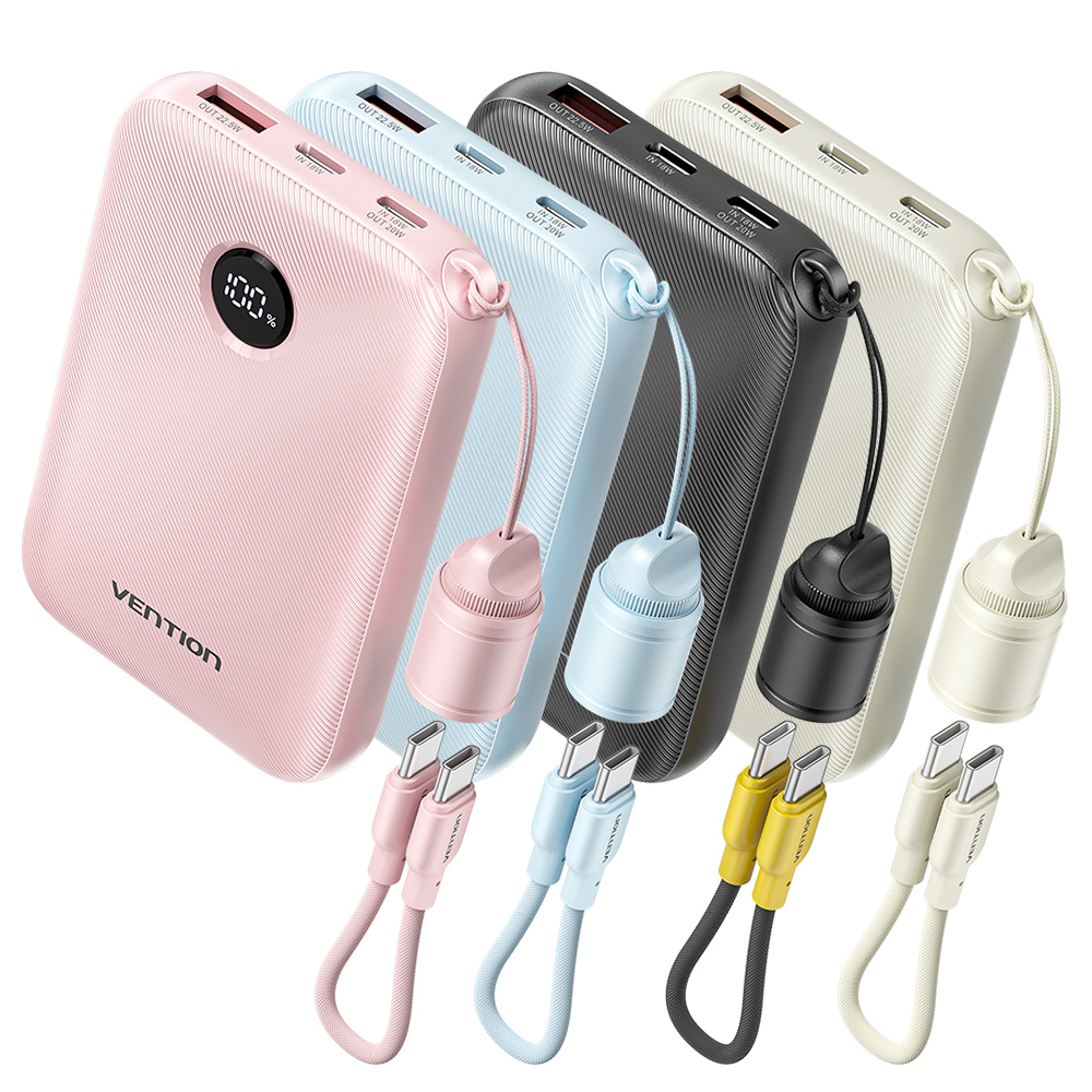 벤션 Velo PD 고속충전 보조배터리 22.5W FKA FKB 10000mAh, 핑크 - 상세 이미지 2
