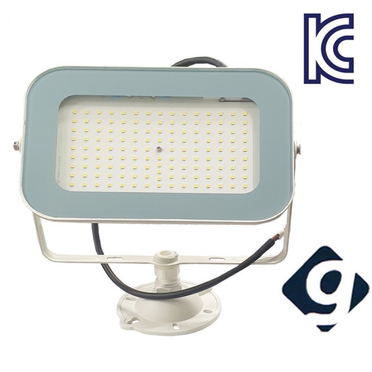 건식 LED 투광등 백색바디 투광기 55W 주광색 - 상품 이미지
