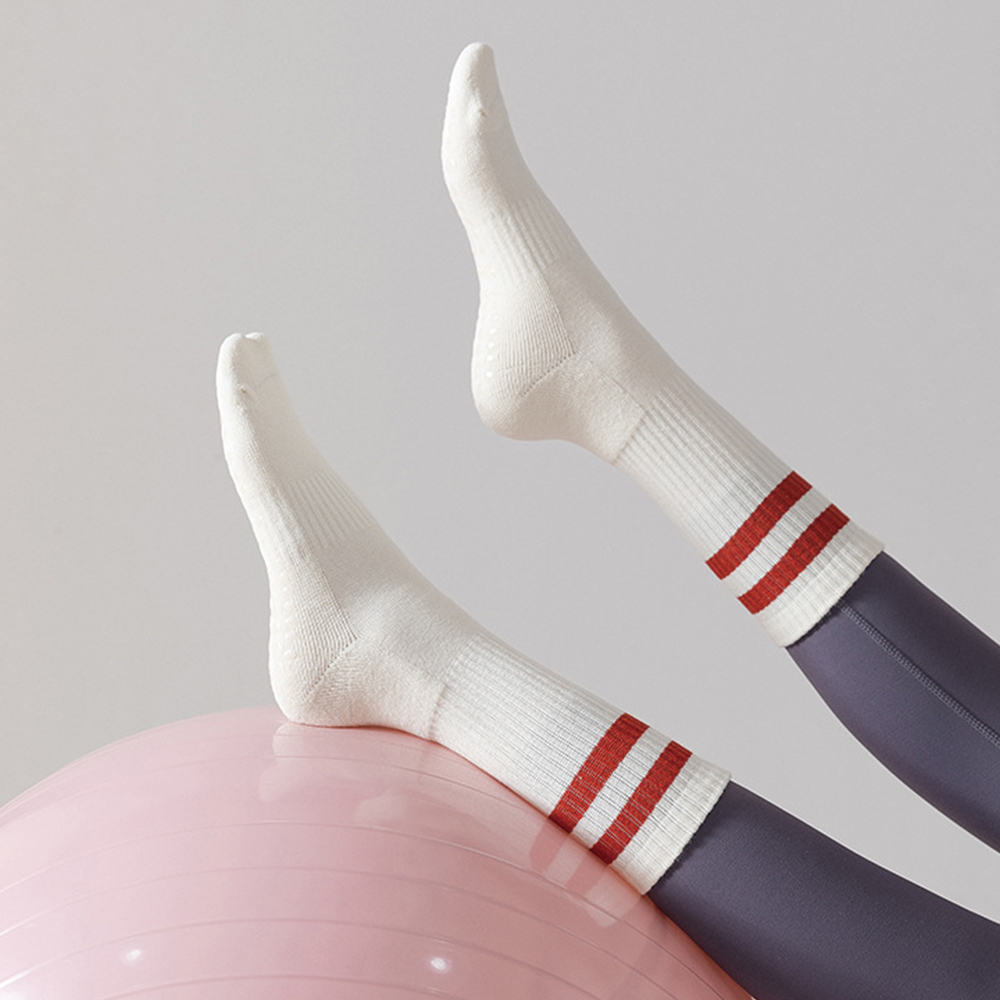 애프터러닝 미끄럼방지 필라테스 양말 러닝 요가 헬스 스포츠 3켤레 크루삭스 이미지 2