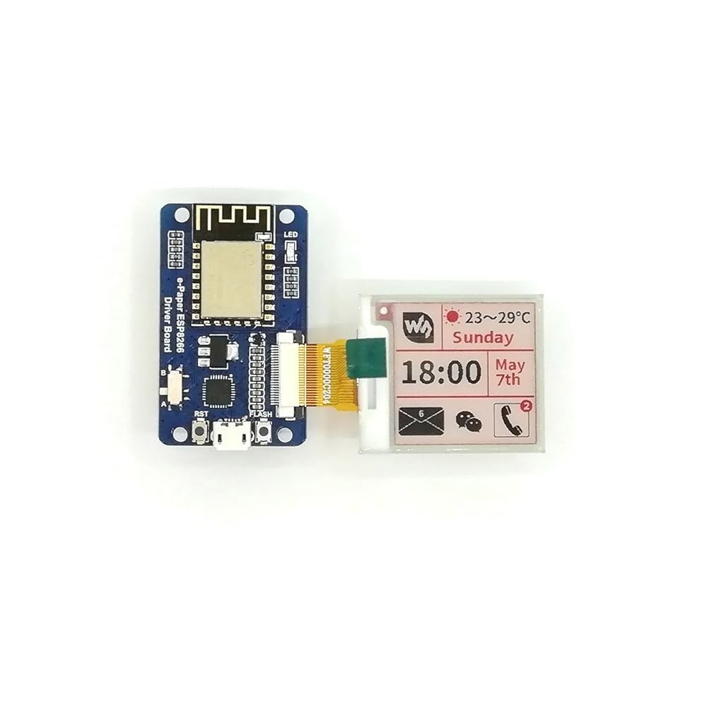 1.54인치 E-Ink 디스플레이 모듈 3색 해상도 200x200 전자 종이 스크린 패널 SPI 인터페이스, 라즈베리 파이 / STM32 뉴클레오 젯슨 나노용 ESP8266 WiF - 상세 이미지 2