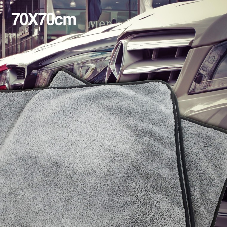 극세사 자동차 세차 드라잉 타올 70X70cm 타월 기스없는 - 메인 이미지