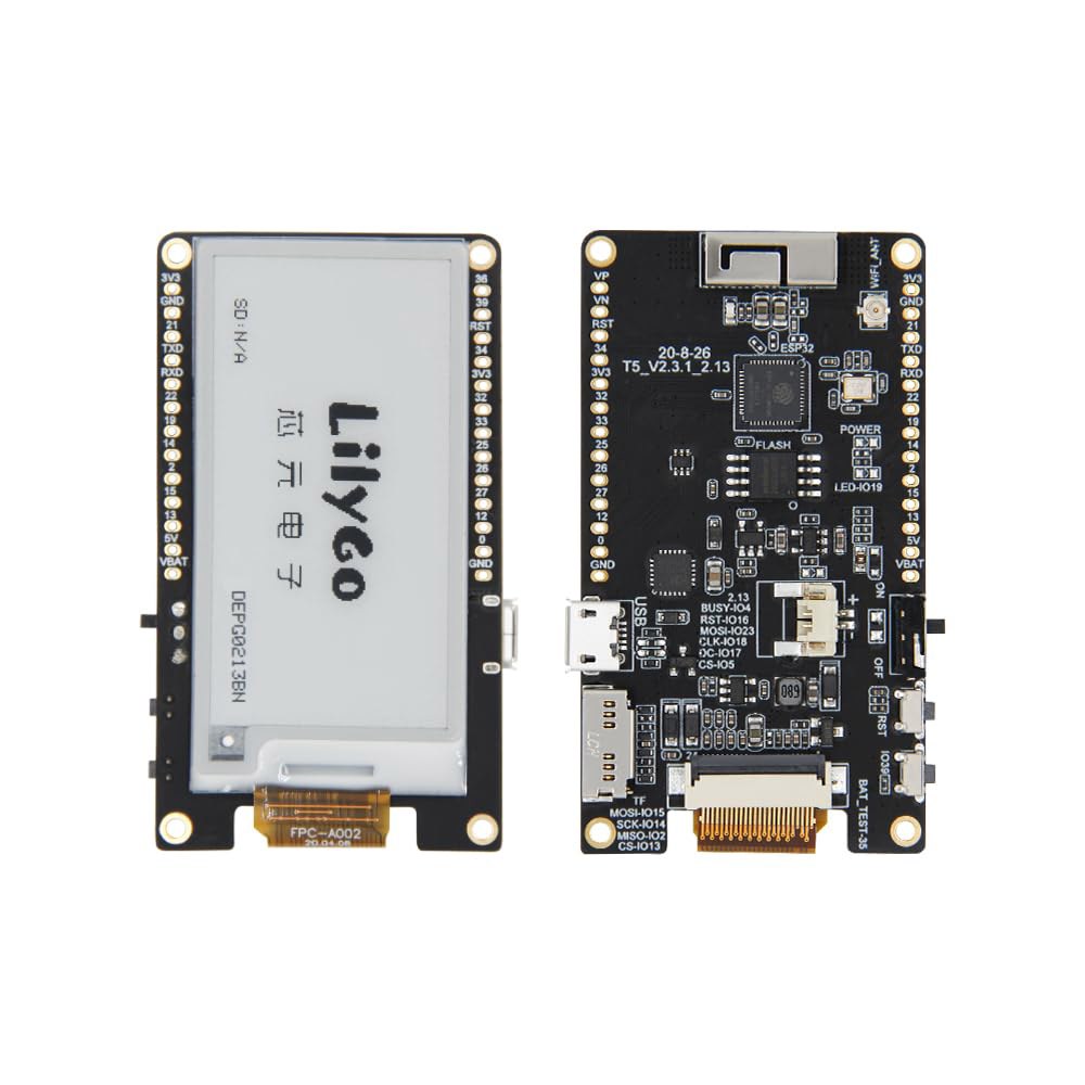 릴리고 TTGO T5 V2.3 2.13 인치 화면 전자 종이 새로운 드라이버 칩 GDEM0213B74 잉크 디스플레이 ESP32 모듈 - 상품 이미지