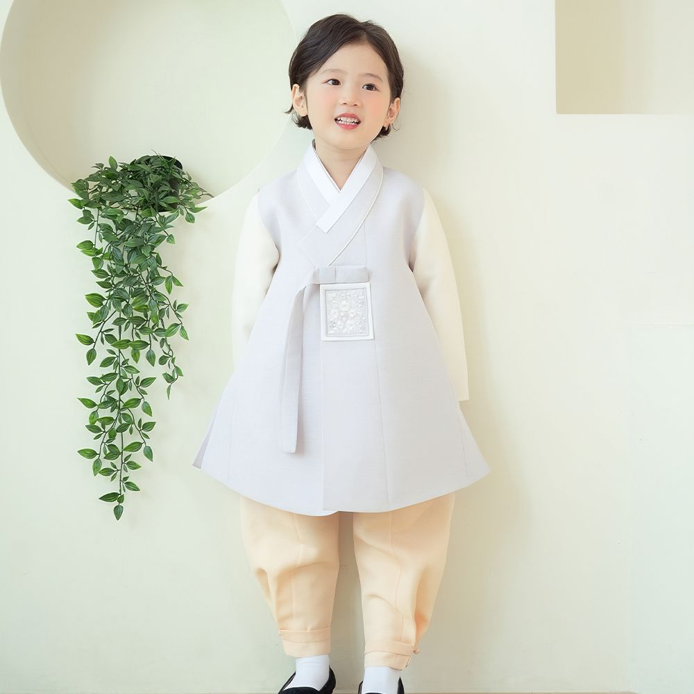 한예빔 HB80000 은월도령 남아 아동 한복 어린이집 설날 추석빔 파스텔 퍼플 - 상세 이미지 2