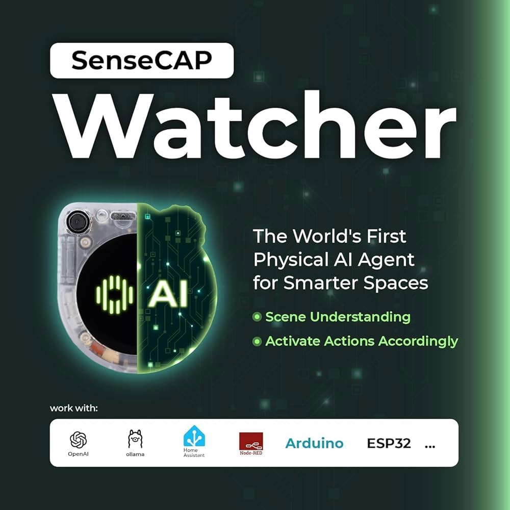 투명 인클로저, ESP32S3 프로세서, 마이크, 카메라, 스피커, 음성 제어 기능이 있는 SenseCAP Watcher W1-A AI 에이전트 - 상세 이미지 3