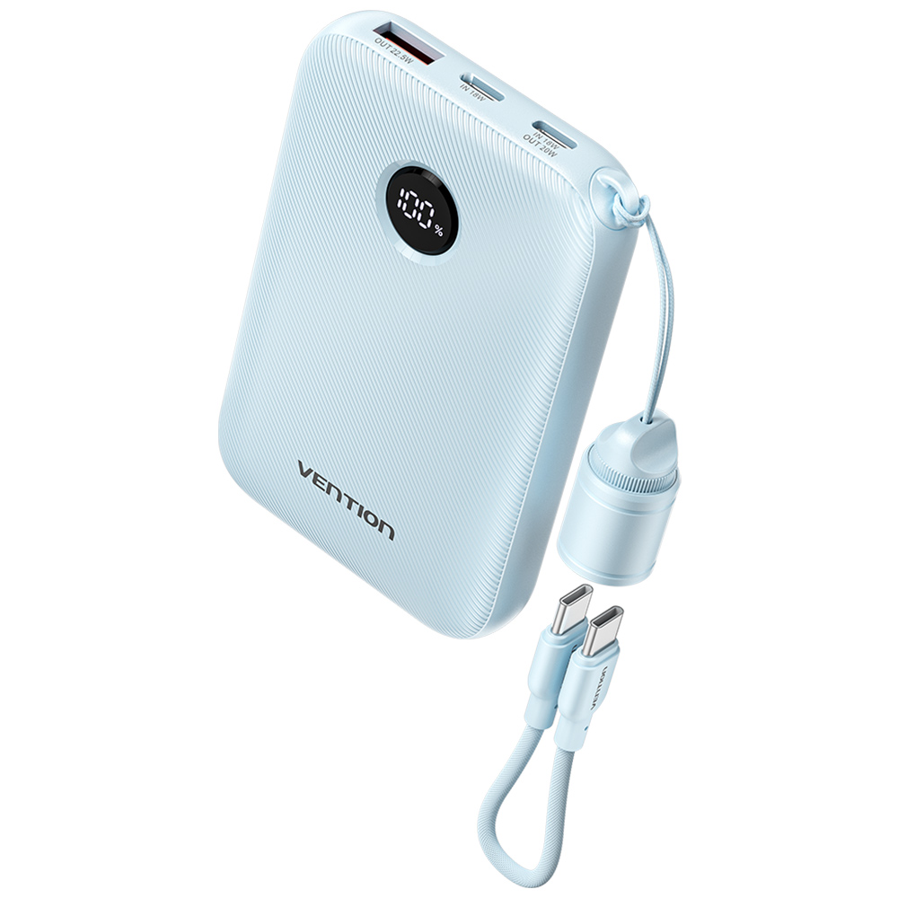 벤션 Velo PD 고속충전 보조배터리 22.5W FKA FKB 10000mAh, 블루 - 상품 이미지