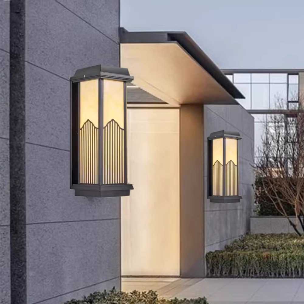 한옥벽등 문주등 식당용 일식집 엔틱 건물 샵 한식집 전원 연결형 50cm LED 광원 - 상세 이미지 3