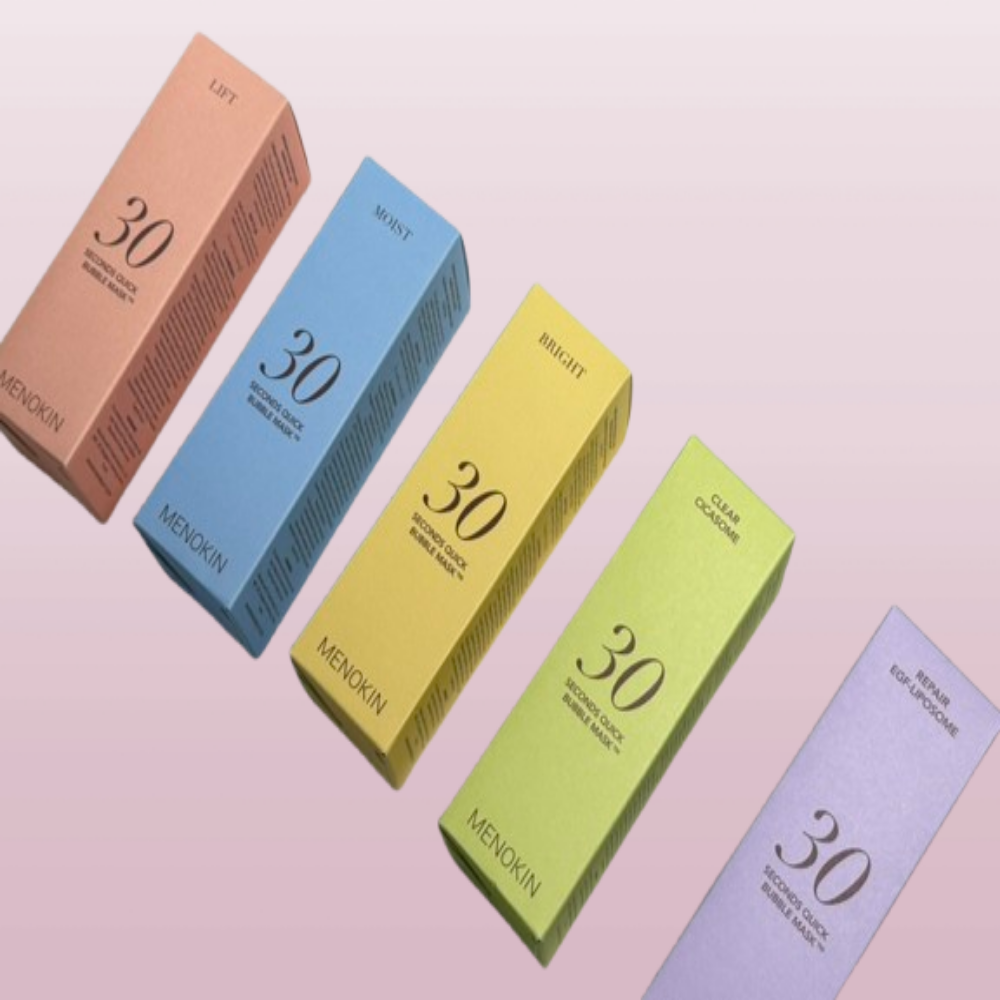 메노킨 30초버블팩 마스크 30초팩 5종 세트 - 상세 이미지 2