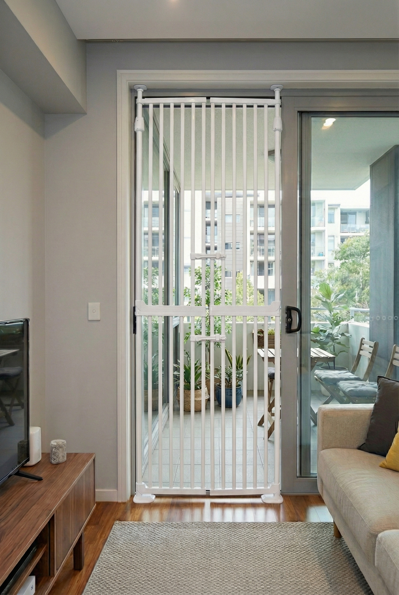 아토주 하이맥스 1.85m 대형 고양이 방묘문 현관 안전문 펜스 울타리 양문형 강아지