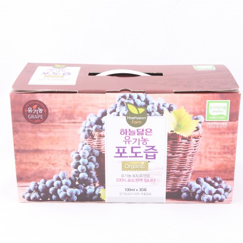 유기농 포도즙 엑기스 주스 국내산 100ml 착즙 원액 임산부 포도주스 50포, 1개 - 상세 이미지 2