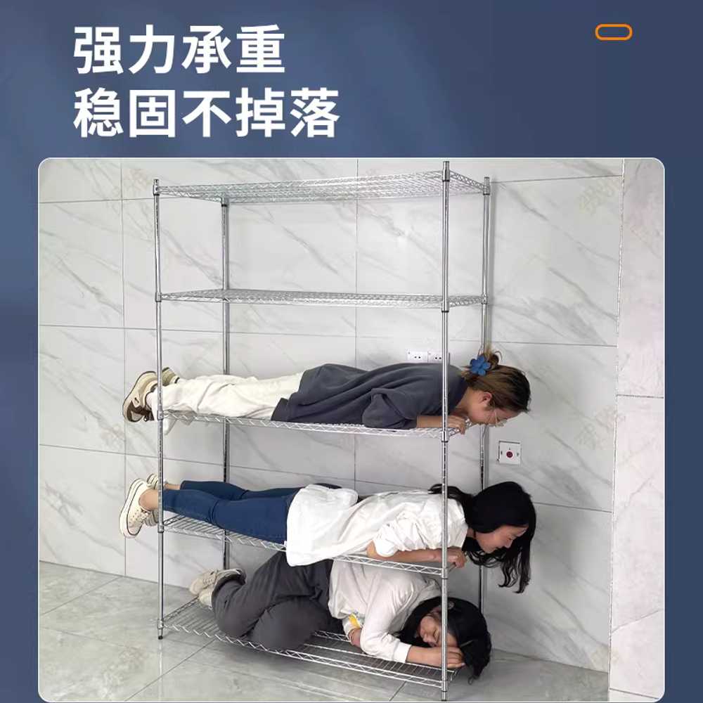 3단 식기건조대 물빠짐 트레이 풀세트 업소용 과일 랙 80x35cm 반망 3단 높이 80cm - 상세 이미지 4