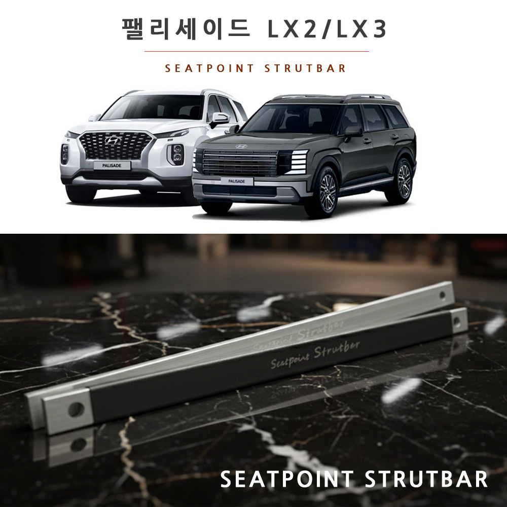 알루미늄합금 시트 포인트 스트럿바 & MLC 에디션 팰리세이드 디올뉴팰리세이드 전용 - 상품 이미지