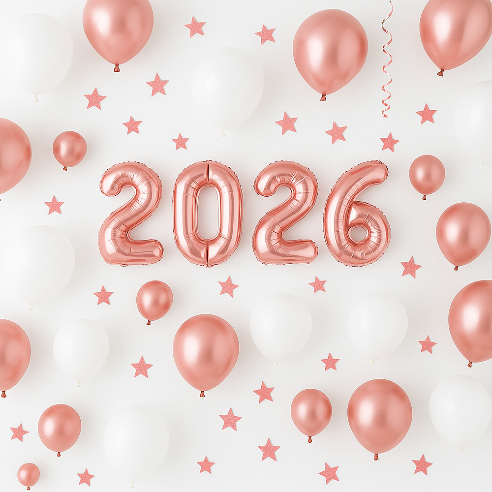 숫자은박풍선(소)로즈골드2026패키지 - 상품 이미지