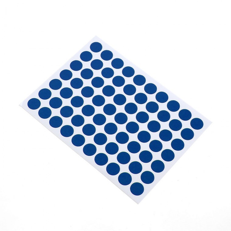 10mm 컬러 원형 스티커 60매세트(블루) 일기장 다꾸 - 상품 이미지