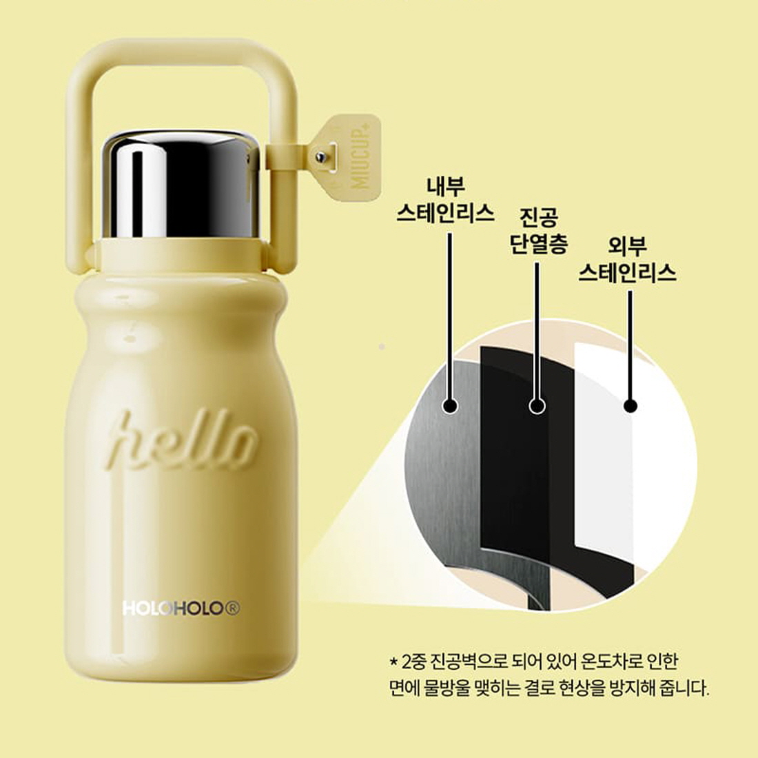 홀로홀로텀블러 원터치 빨대 보온보냉 완전밀폐 차량용 캠핑 운동 텀블러 900ml, 도트 이미지 6