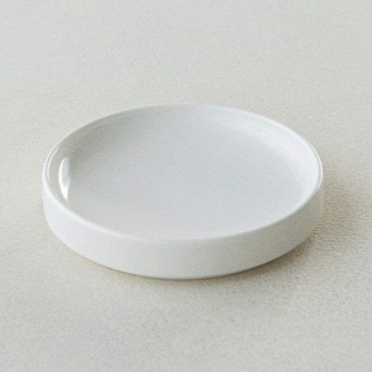 이천도자기 효백자 돔접시 소 15cm 식기 그릇 플레이트 대접시 - 상품 이미지