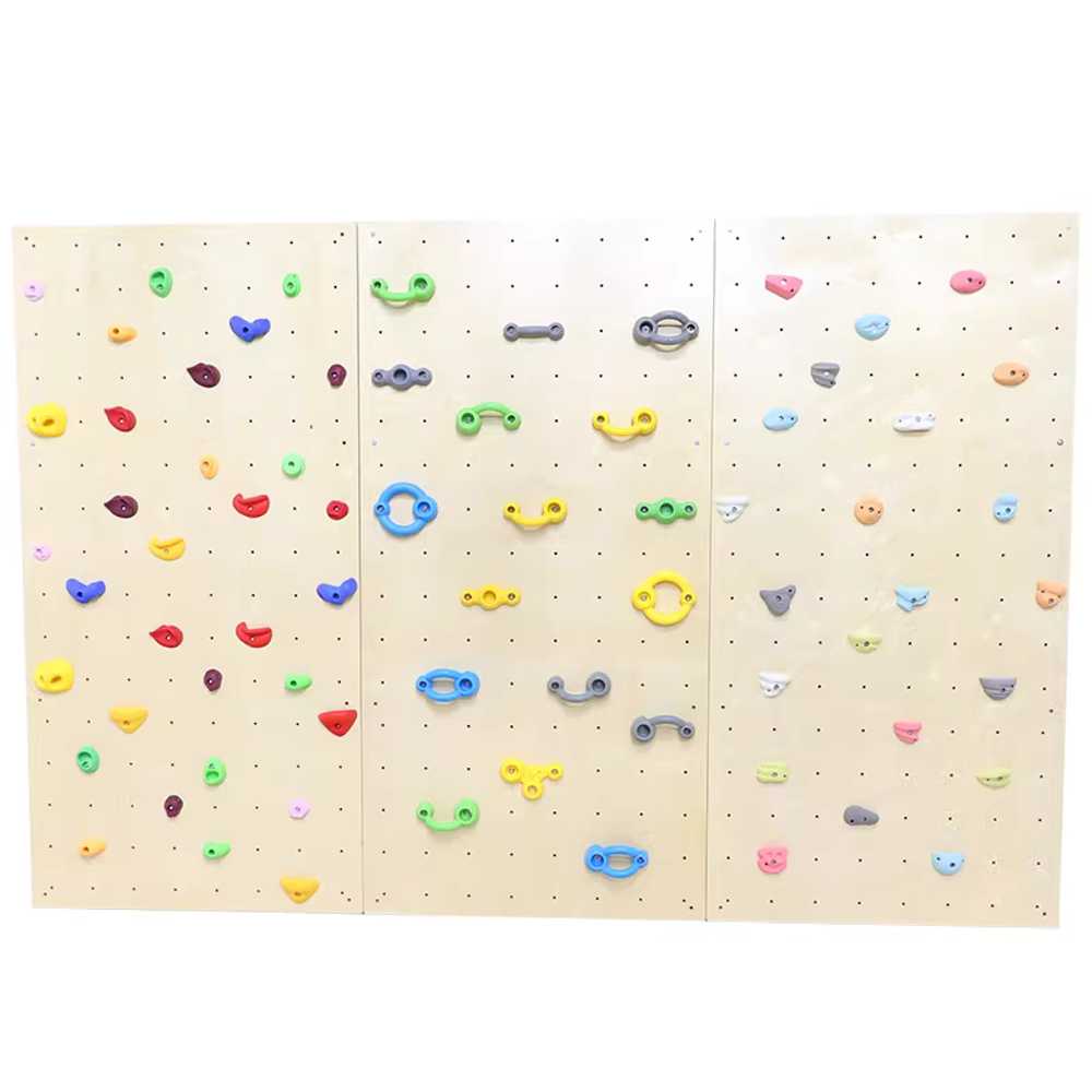 클라이밍 보드 홈트레이닝 손힘 강화 실내 암벽 훈련 120x240cm 홀드 28개 - 상품 이미지