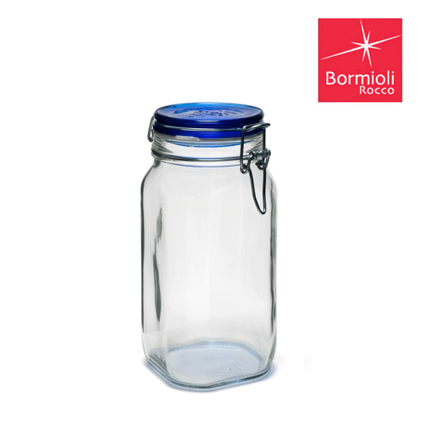 보르미올리 피도병 쨈병 과일청 원두 유리병 1500ml, 블루, 1개 - 상품 이미지