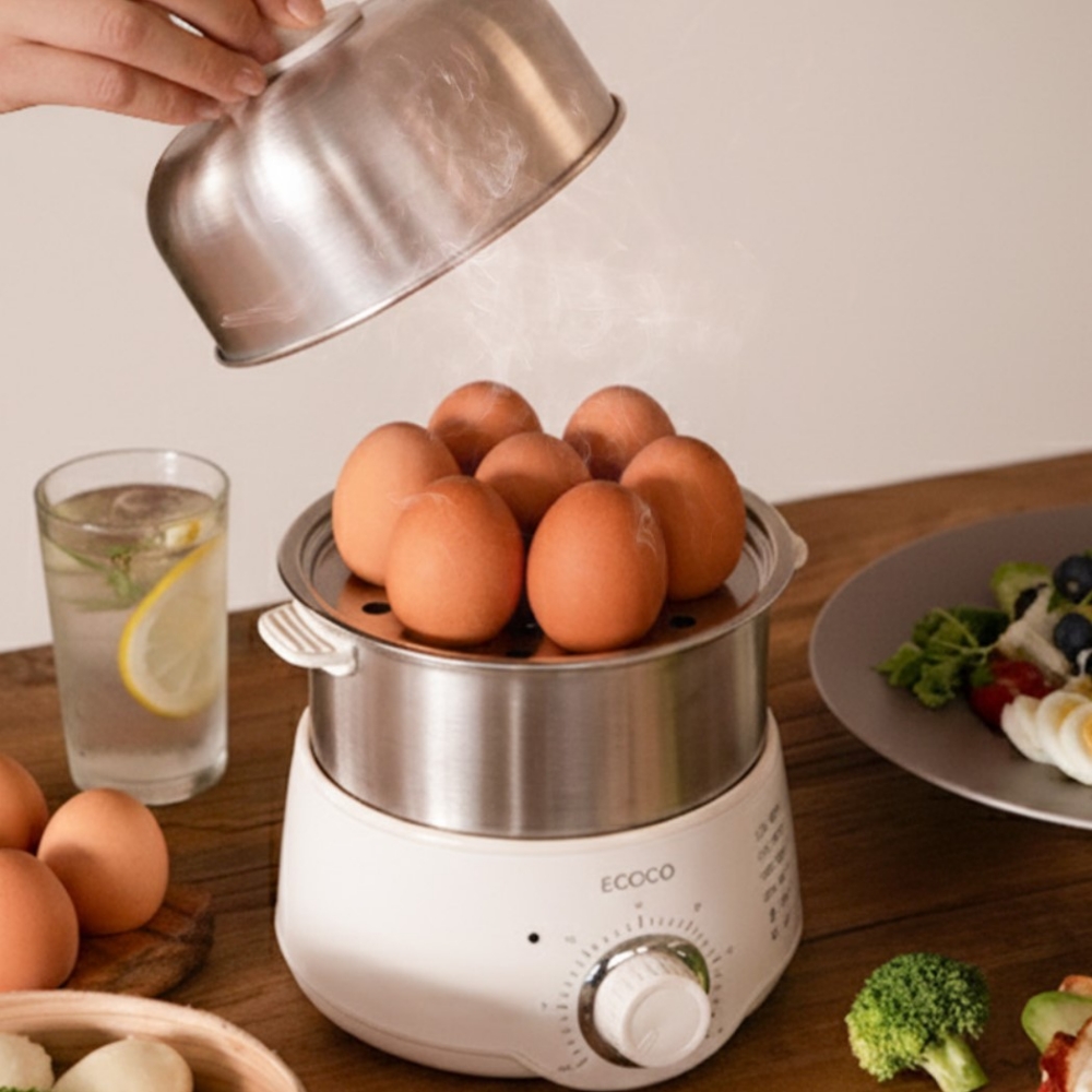 계란찜기 삶는법 멀티쿠커 삶는기계 전기 삼기 달걀 에그 스텐 호빵 만두 만능 스팀 2단