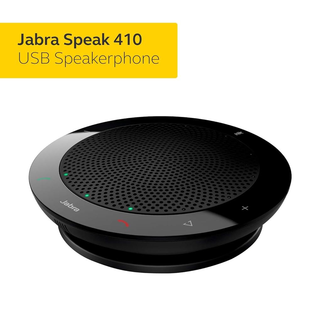 Jabra Speak 410 소프트폰용 유선 UC 언제 있는 어디에서나 USB 회의를 사운드 품질로 할 스피커폰, 설치, 수 최적화 쉬운 - 스피커 탁월한 휴대용 - 상세 이미지 3