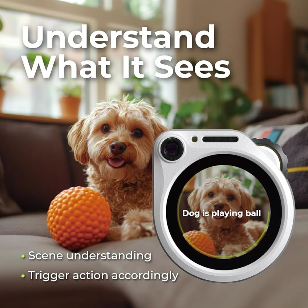 투명 인클로저, ESP32S3 프로세서, 마이크, 카메라, 스피커, 음성 제어 기능이 있는 SenseCAP Watcher W1-A AI 에이전트 - 상세 이미지 2