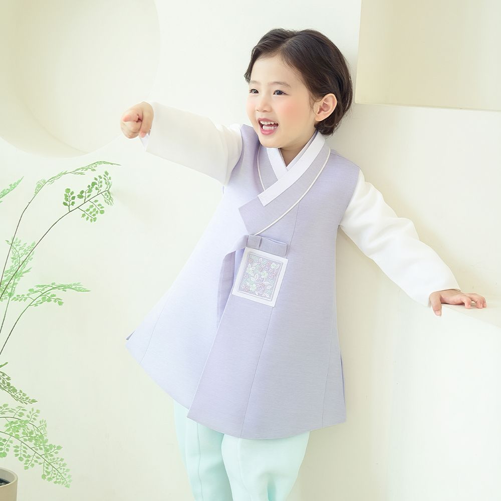 한예빔 HB80002 서광도령 남아 아동 한복 세트 어린이집 설날 추석빔 파스텔 퍼플 - 상세 이미지 4