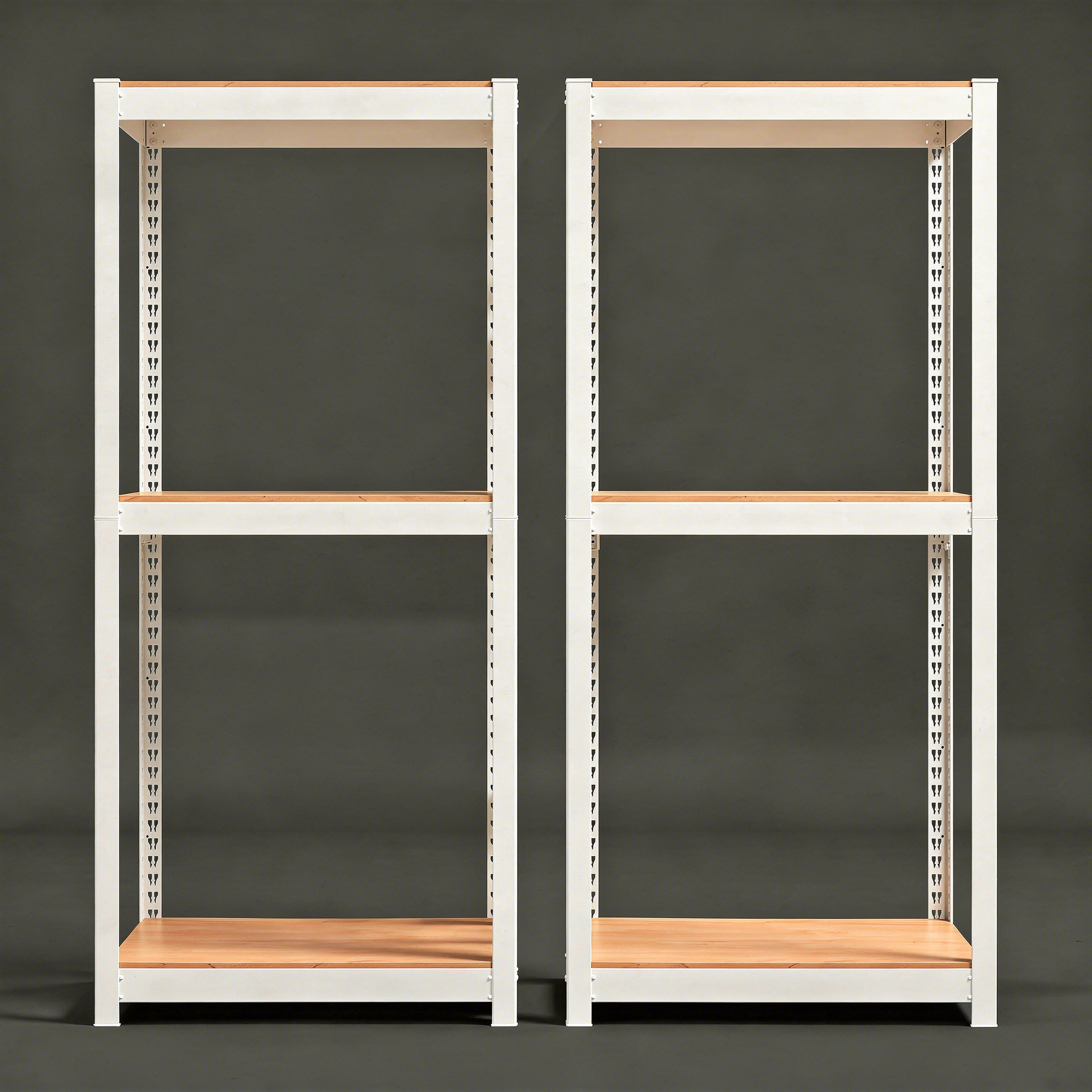 선반 수납선반 철제 다용도 벽 선반장 무볼트 홈던트하우스 3단 303075 12T합판