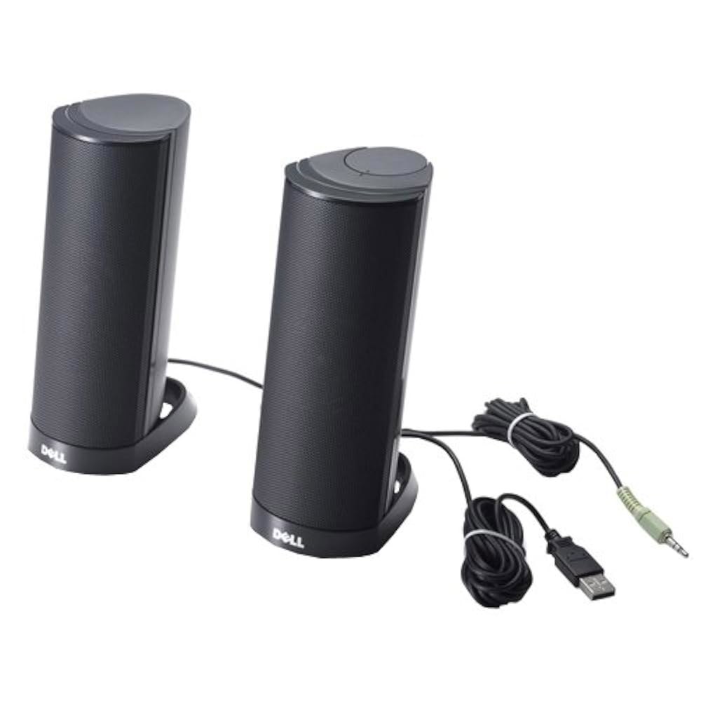 Dell AX210 USB 스테레오 스피커 시스템(W955K), 블랙 - 상세 이미지 2