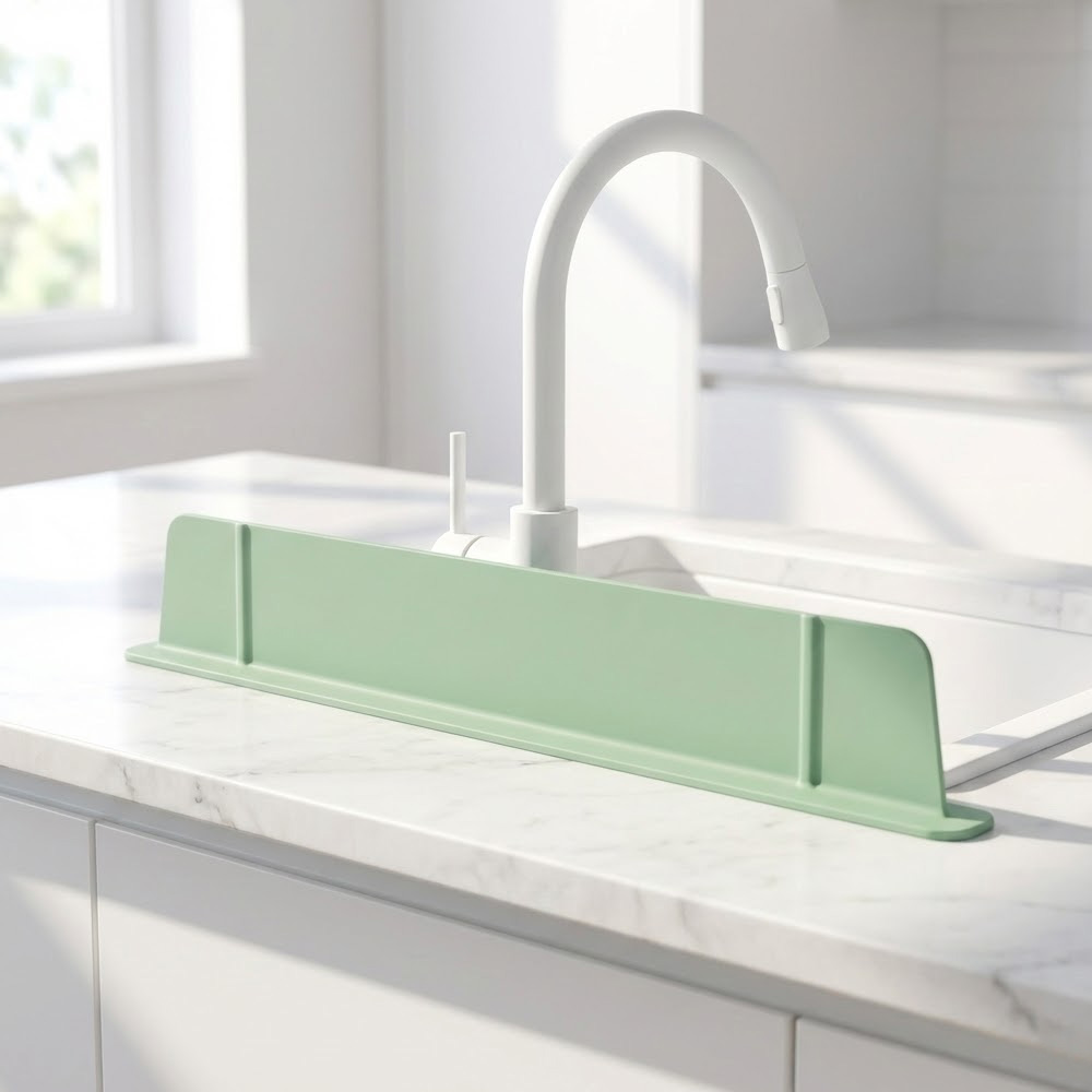 실리콘 싱크대 물막이 물받이 설거지 물 튐 방지 가림막