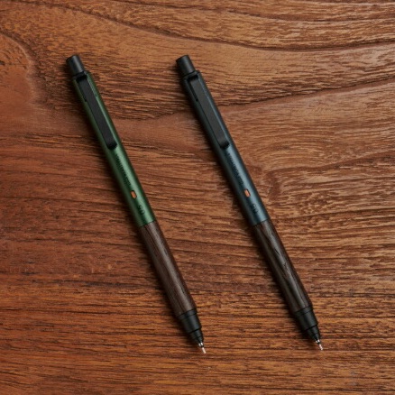 미쓰비시 쿠루토가 우드 그립 샤프 펜슬 0.5mm M5KW1P 0.5 포레스트 그린 그레이 - 상품 이미지