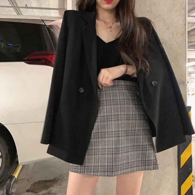 여성자켓 간절기점퍼 여성아우터 숏셔츠자켓 캐쥬얼 - 상품 이미지
