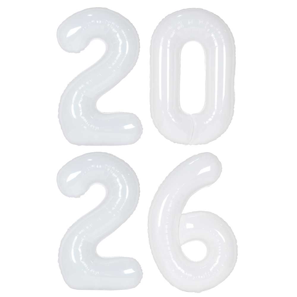 숫자은박풍선(대)화이트2026패키지 - 메인 이미지