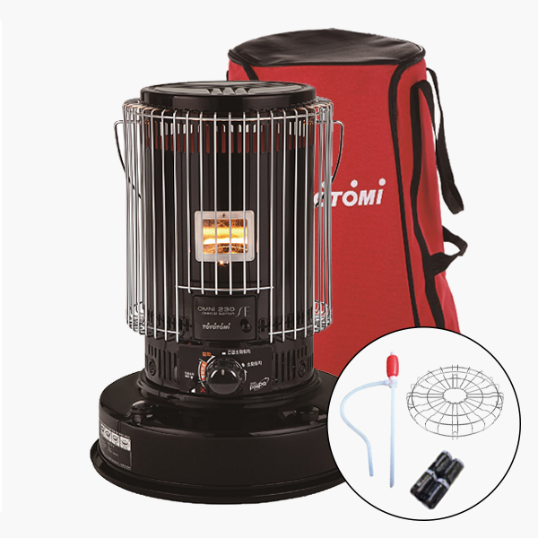 토요토미 심지식 난로 옴니 230 상부망 가방 풀 세트 블랙