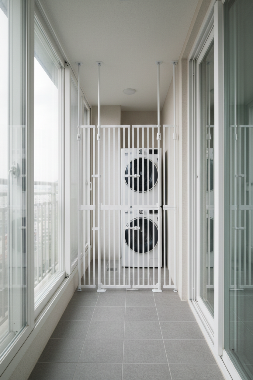 아토주 하이맥스 1.85m 대형 고양이 방묘문 현관 안전문 펜스 울타리 양문형 강아지