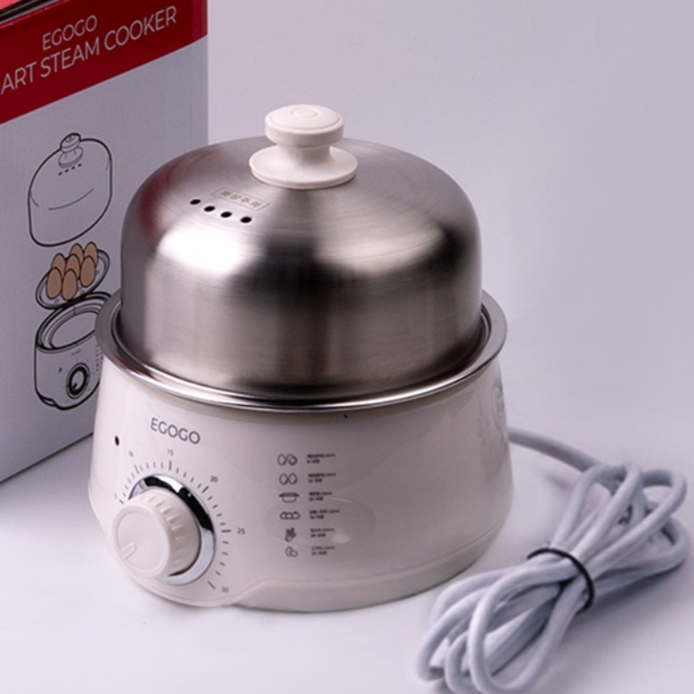 계란찜기 삶는법 멀티쿠커 삶는기계 전기 삼기 달걀 에그 스텐 호빵 만두 만능 스팀 2단