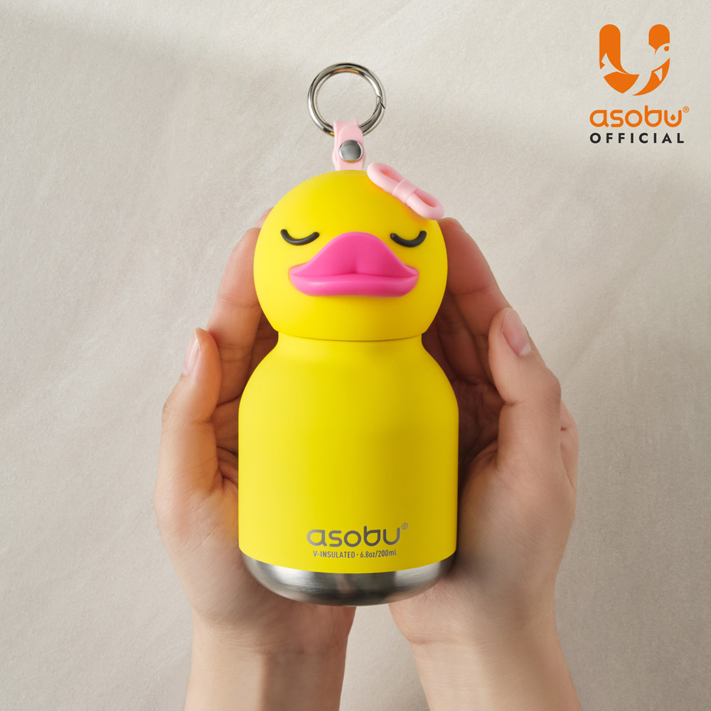 아소부 스테인레스 보온보냉 키링 텀블러 미니 베스티 200ml, 덕키 - 상세 이미지 2
