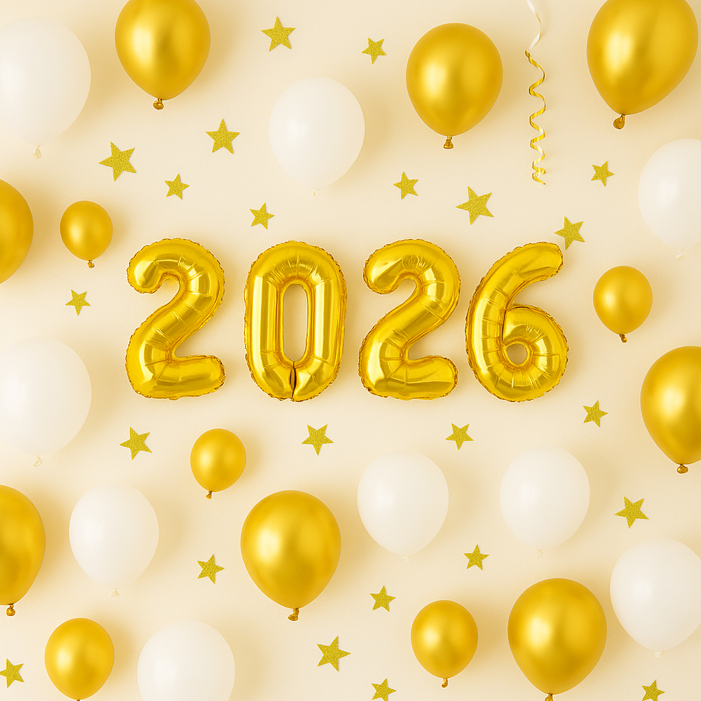 숫자은박풍선(소)골드2026패키지 - 상품 이미지