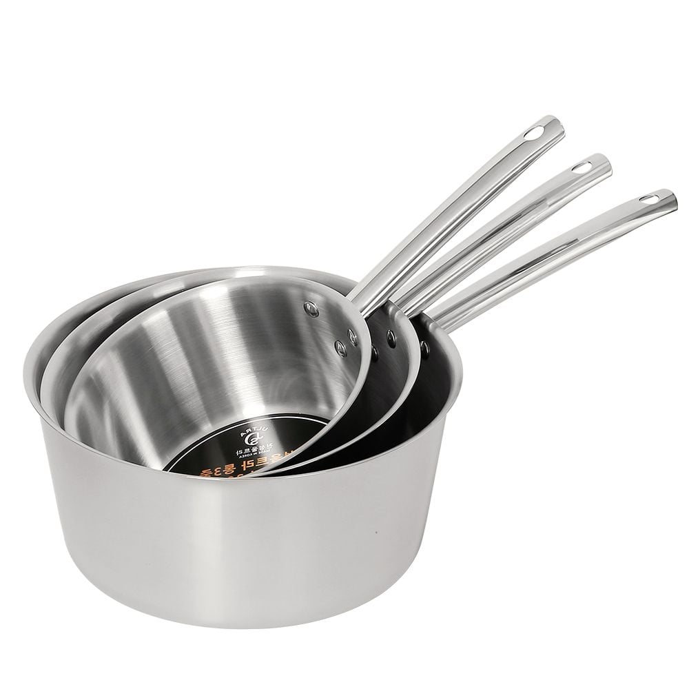 통3중 편수냄비 편수 20cm - 메인 이미지